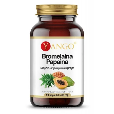Yango Bromelaina Papaina 490 mg 90 k