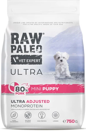 Vet Expert RAW PALEO Mini Puppy Ultra Pork 750g