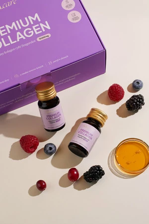 Zestaw 2x Natu Care Premium Collagen, szoty kolagenowe 10 000 mg, 15 szt. smak owoców leśnych