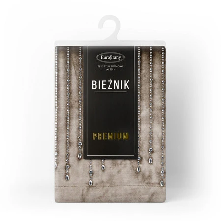 OBRUS ROYAL 3 35 X 140 CM CIEMNOBEŻOWY