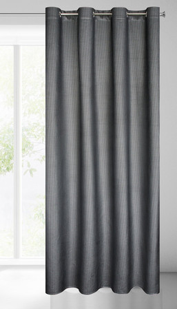 ZASŁONA GOTOWA DARCY 140 X 250 CM CZARNY