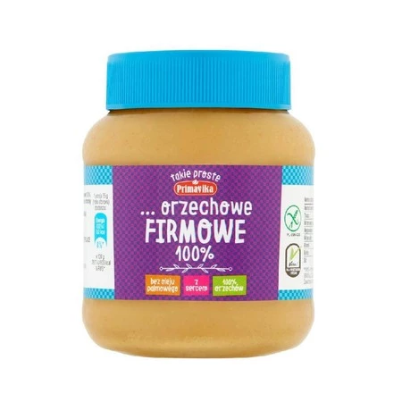 PRIMAVIKA Masło orzechowe Firmowe 100% 350g