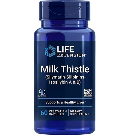 Milk Thistle (Silymarin-Silibinins-Isosilybin A & B) - Ostropest Plamisty (60 kaps.)