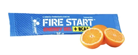 Olimp Fire Start Energy Gel+BCAA 36g smak pomarańcza