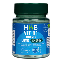 Holland Barrett Vit B1, 100 mg Witamiana B1 - 120 tabl.
