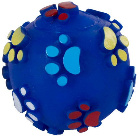 KERBL Piłka piszcząca w łapki dla psa 7cm Różne kolory