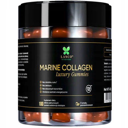 Lanco Nutritions MARINE COLLAGEN Luxury Gummies smak pomarańcza 100 szt.