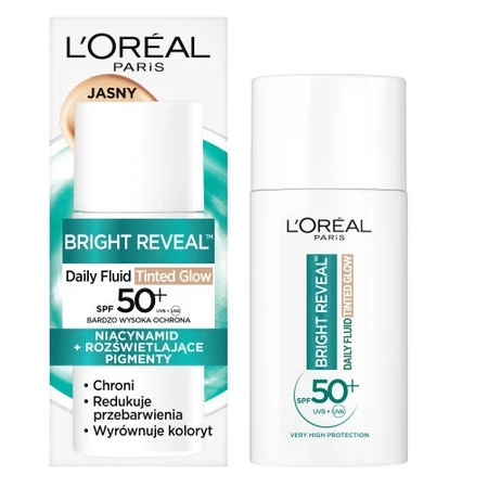 Bright Reveal fluid redukujący przebarwienia z SPF50+ Odcień Jasny 50ml