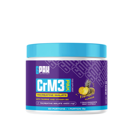6PAK CrM3 PAK Kreatyna Jabłczan 250g smak ananas