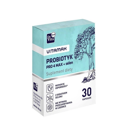 Dr Vita − Probiotyk PRO 4 MAX + Selen − 30 kaps.