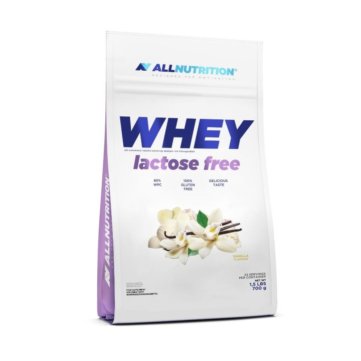 ALLNUTRITION WHEY Lactose free odżywka białkowa koncentrat 700g smak wanilia - Nabea.pl