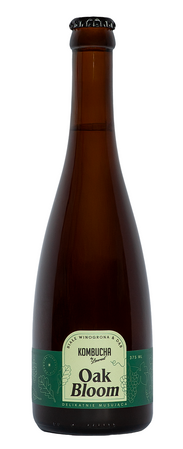 Kambucha By Laurent Kombuch Oak Bloom na płatkach dębu o smaku białych winogron BIO 375ml