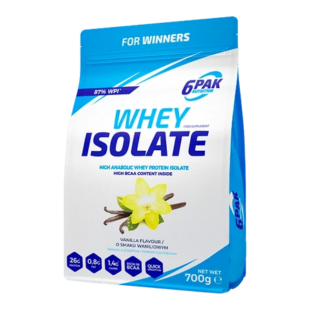 6PAK WHEY ISOLATE   700g VANILLA