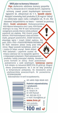 Płyn na komary i kleszcze 100 ml