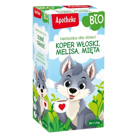 HERBATKA DLA DZIECI - NA TRAWIENIE BIO (20 x 1,5 g) 30 g - APOTHEKE