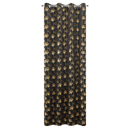 ZASŁONA GOTOWA CLARA 135 X 250 CM CZARNY