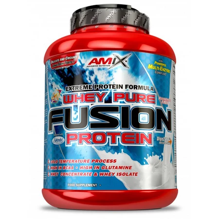 Amix Whey Pure Fusion odżywka białkowa 2,3 kg smak truskawka