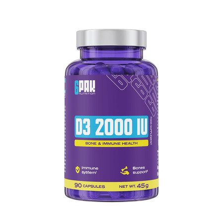 6PAK EL VITAMIN D3 2000 IU na wsparcie procesów metabolicznych 90 kaps.