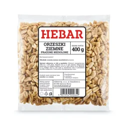 Hebar Orzeszki ziemne niesolone 400 g KRÓTKA DATA 2026-07-31