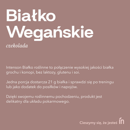 Intenson Białko Wegańskie 300g smak czekolada