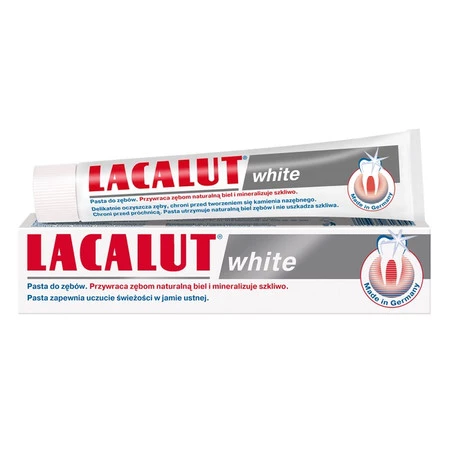 LACALUT WHITE, pasta do zębów − 75 ml