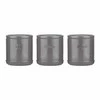 PK - Zestaw 3 pojemników ceramicznych, szary, Acce