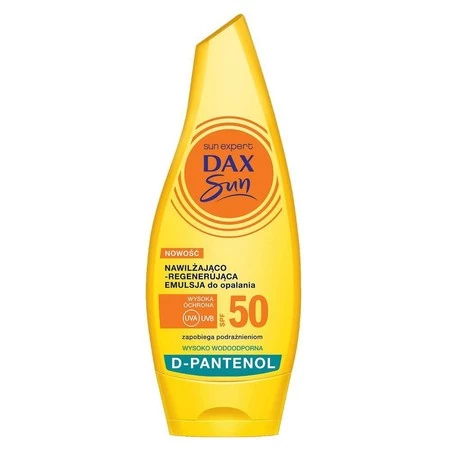 Dax Sun Emulsja do opalania nawilżająco-regenerująca SPF50 z D-Pantenolem 175ml