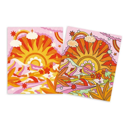 Janod Zestaw kreatywny Kontury i brokatowe wzory Kraina snów 8+