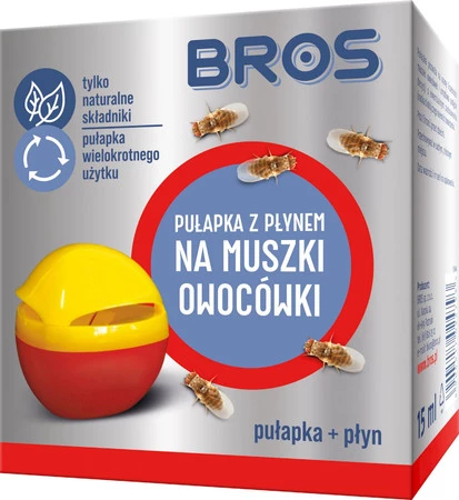 BROS pułapka z płynem na muszki owocówki