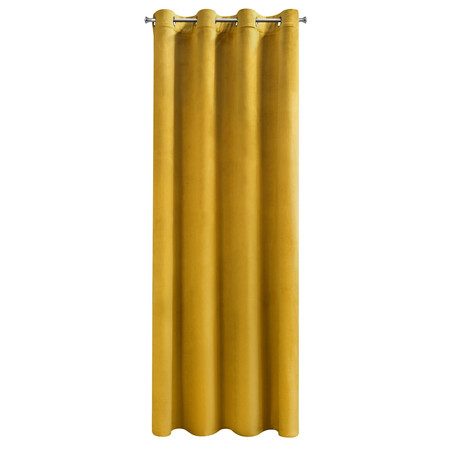 ZASŁONA GOTOWA D91 ROSA 140 X 250 CM MUSZTARDOWY