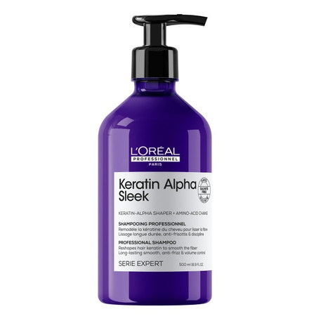 Serie Expert Keratin Alpha Sleek szampon wygładzający 500ml