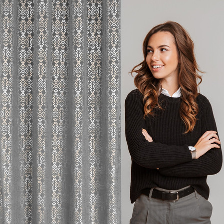 ZASŁONA GOTOWA LAURA 140 X 250 CM STALOWY