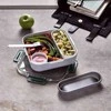BB - Lunch box kwadratowy, oliwkowy