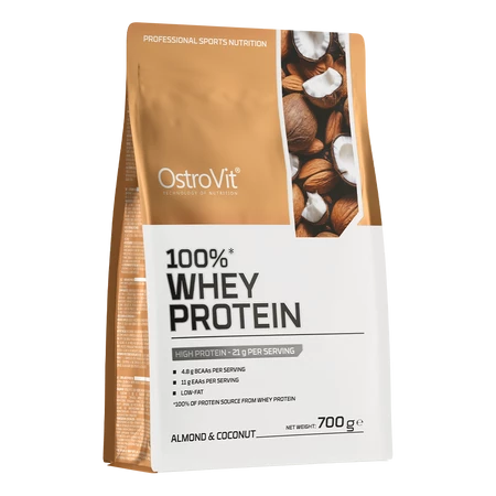 OstroVit 100% Whey Protein odżywka białkowa WPC 700g smak orzechy z kokosem