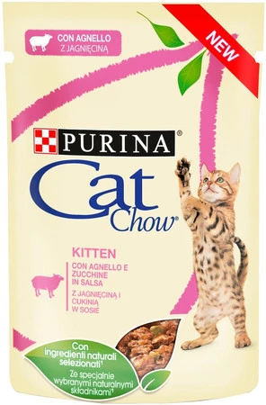 PURINA Cat Chow KITTEN Jagnięcina Cukinia 85g