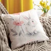 Poszewka Wiosna 45 x 45 cm, Pudrowy
