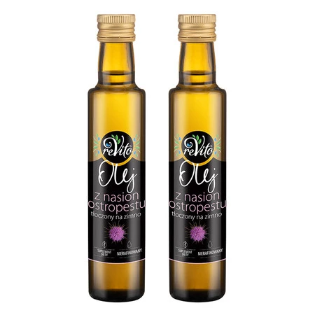 Zestaw 2x Olej z ostropestu tłoczony na zimno 250 ml