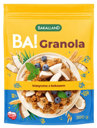 Bakalland BA! Granola klasyczna z kokosem 300g