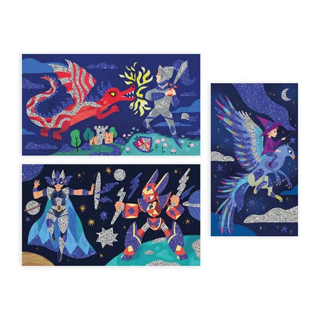 Janod Zestaw kreatywny Brokat Bohaterowie 6+