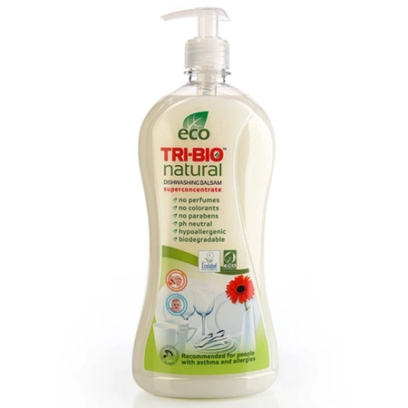 TRI-BIO, Ekologiczny Skoncentrowany Balsam do Mycia Naczyń, 840 ml