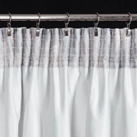 ZASŁONA GOTOWA TINA NA TAŚMIE 140 X 270 CM SREBRNY