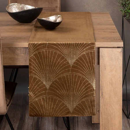 OBRUS BLINK 14 35 X 220 CM BRĄZOWY