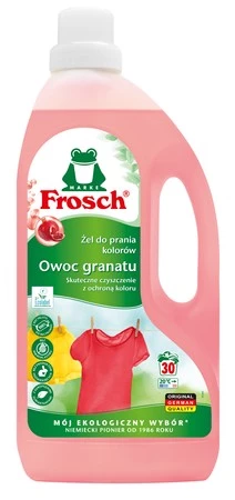 Frosch Żel do prania tkanin kolorowych - owoc granatu