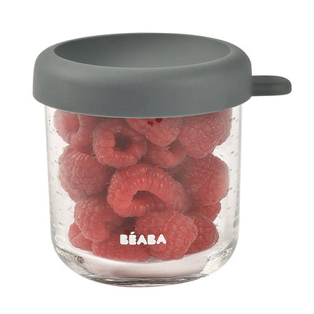 BEABA Pojemnik słoiczkek szklany z zamknięciem 250 ml Mineral