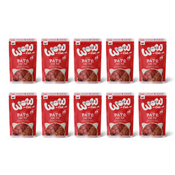 Zestaw 10x WOW CAT Rind Pur - wołowina dla dorosłych kotów (125g)