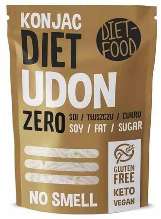 DIET-FOOD Makaron Udon Shirataki Konjac bezglutenowy 200g