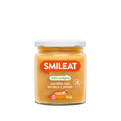 Smileat, BIO Słoiczek z gulaszem z cielęciny i szynki 6m+, 230g