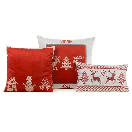POSZEWKA ŚWIATECZNA NOEL03 60 X 60 CM CZERWONY