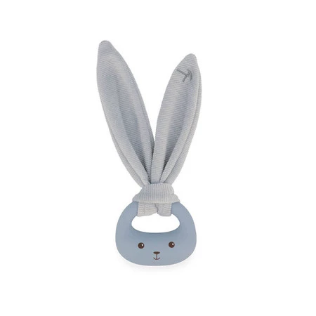 Kaloo Zestaw prezentowy 3 w 1 Królik (komforter + gryzak + buciki) niebieski Lapinoo