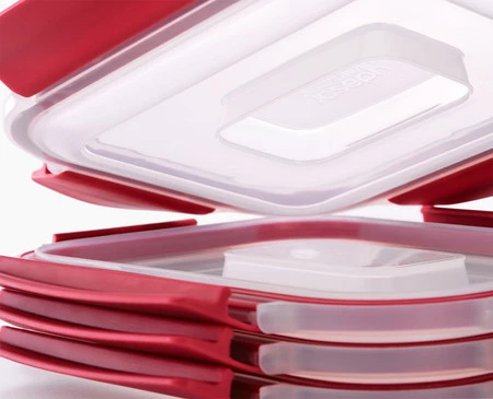 JJ-Zestaw 4 pojemników 1,1l prostokątnych NestLock